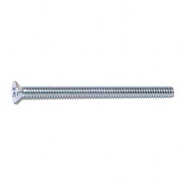6-32 X 2 PHIL FLAT MACH ZINC SCREW 75/PK
