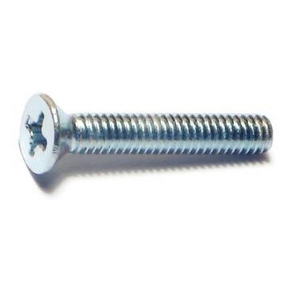 8-32 X 1 PHIL FLAT MACH ZINC SCREW 125/PK