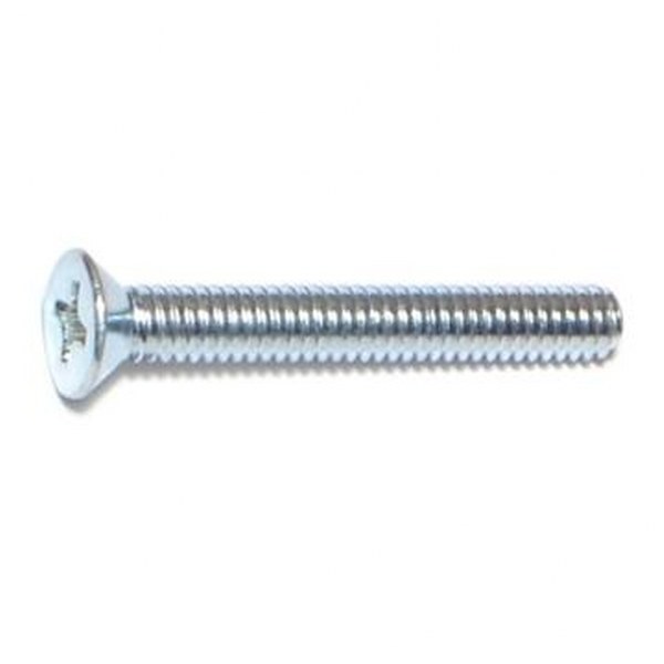 8-32 X 1-1/4 PHIL FLAT MACH SCREW ZINC 100/PK