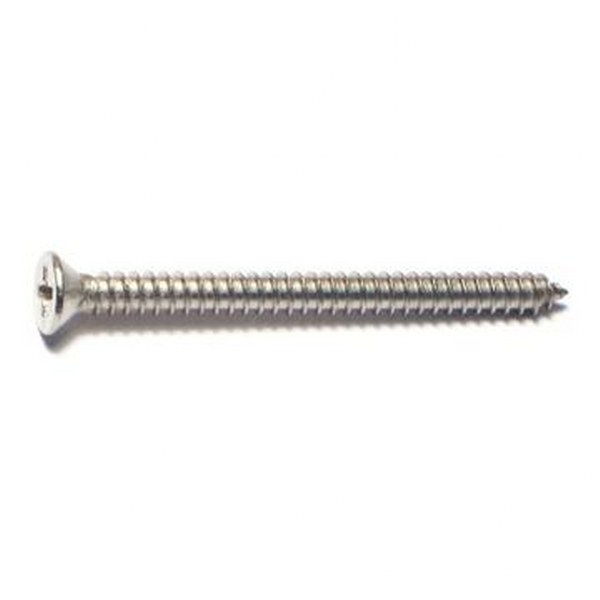 8 X 2 SS PHIL FLAT SMS SHEET METAL SCREW 50/PK