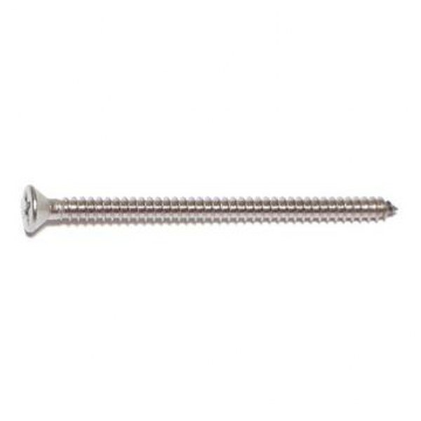 8 X 2-1/2 SS PHIL FLAT SMS SHEET METAL SCREW 45/PK