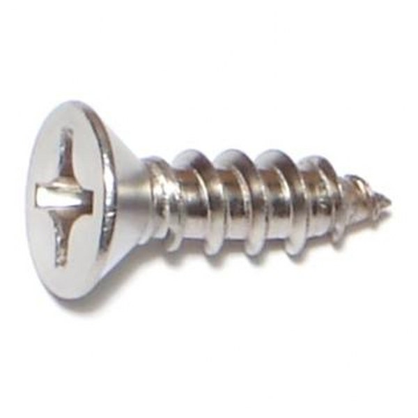 12 X 3/4 SS PHIL FLAT SMS SHEET METAL SCREW 55/PK