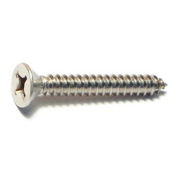 12 X 1-1/2 SS PHIL FLAT SMS SHEET METAL SCREW 35/PK