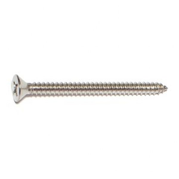 12 X 2-1/2 SS PHIL FLAT SMS SHEET METAL SCREW 20/PK