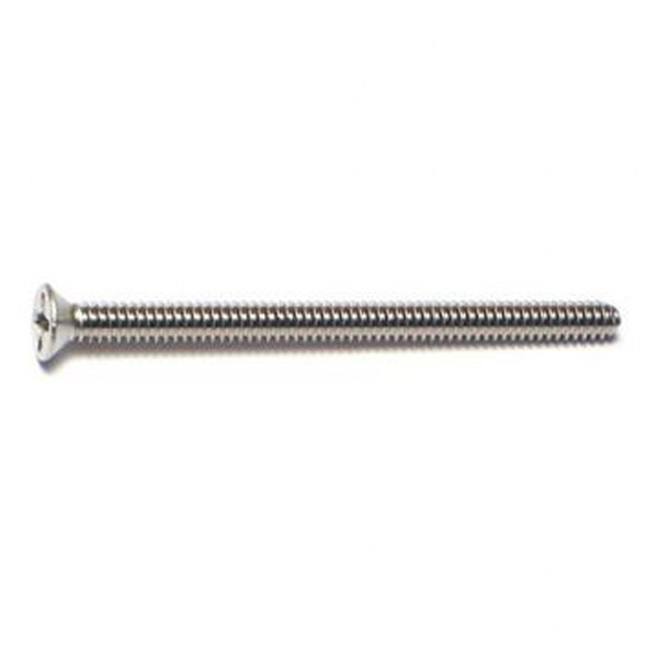 6-32 X 2 SS PHIL FLAT MACH SCREW 75/PK