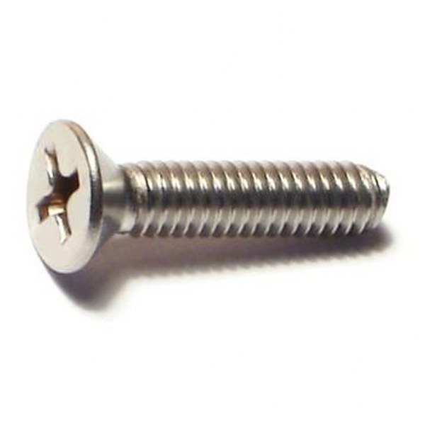 8-32 X 3/4 SS PHIL FLAT MACH SCREW 100/PK