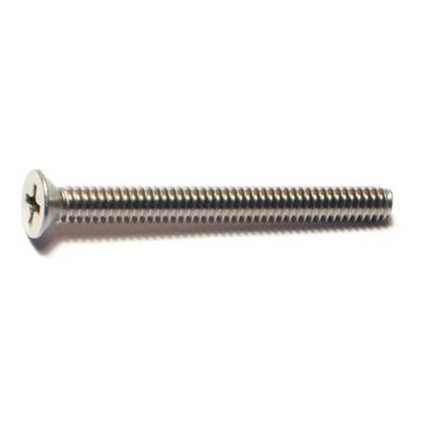 10-24 X 2 SS PHIL FLAT MACH SCREW 40/PK