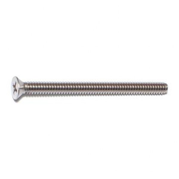 10-24 X 2-1/2 SS PHIL FLAT MACH SCREW 30/PK