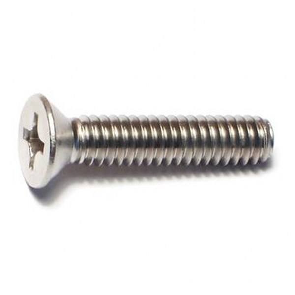 1/4 X 1-1/4 SS PHIL FLAT MACH SCREW 35/PK