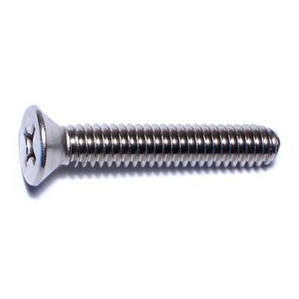 1/4 X 1-1/2 SS PHIL FLAT MACH SCREW 30/PK