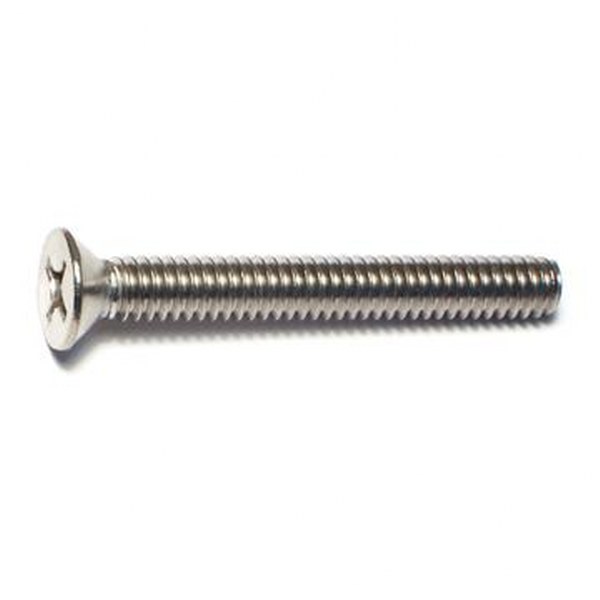 1/4 X 2 SS PHIL FLAT MACH SCREW 25/PK