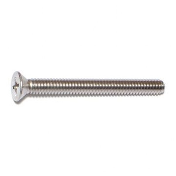 1/4 X 2-1/2 SS PHIL FLAT MACH SCREW 20/PK