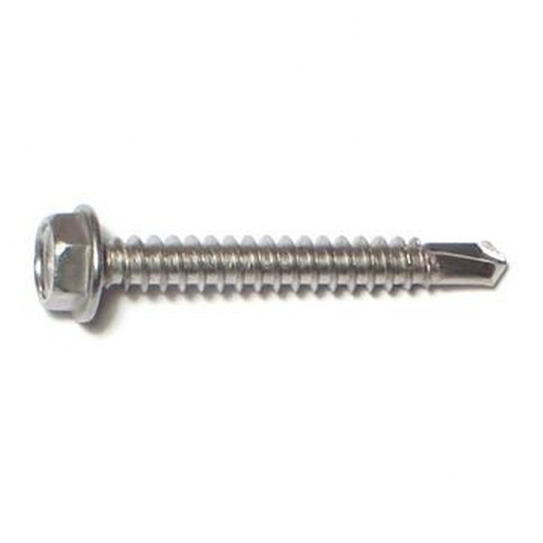 8 X 1-1/4 SS HEX HEAD SDS SELF DRILL SCREW 50/PK