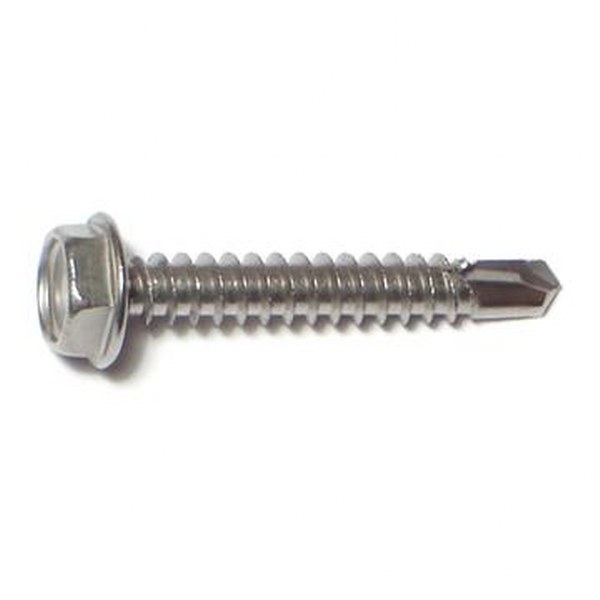 10 X 1-1/4 SS HEX HEAD SDS SELF DRILL SCREW 37/PK