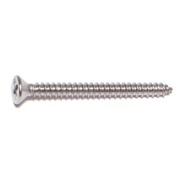 6 X 1-1/2 SS PHIL FLAT SMS SHEET METAL SCREW 69/PK