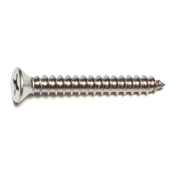 14 X 2 SS PHIL FLAT SMS SHEET METAL SCREW 15/PK