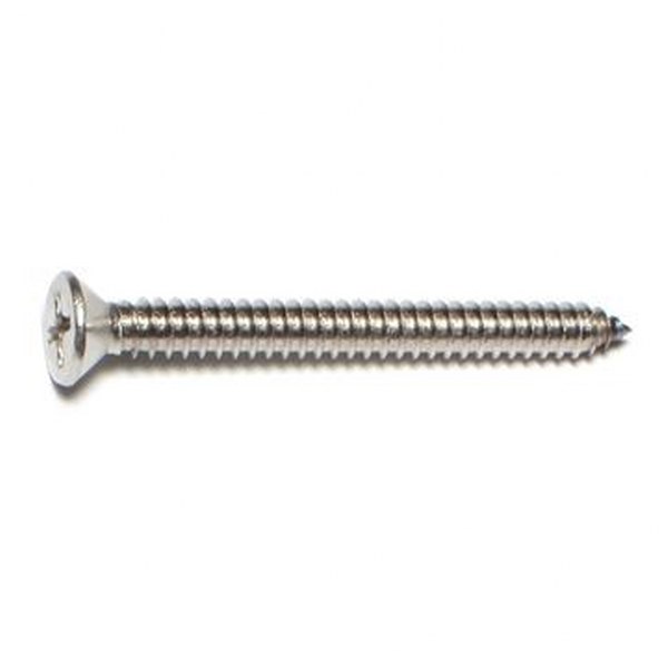 14 X 2-1/2 SS PHIL FLAT SMS SHEET METAL SCREW 11/PK