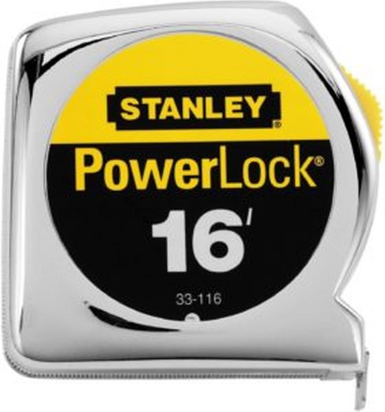 PL316 YELLOW POWERLOCK 3/4X16' TAPE MEASURE"