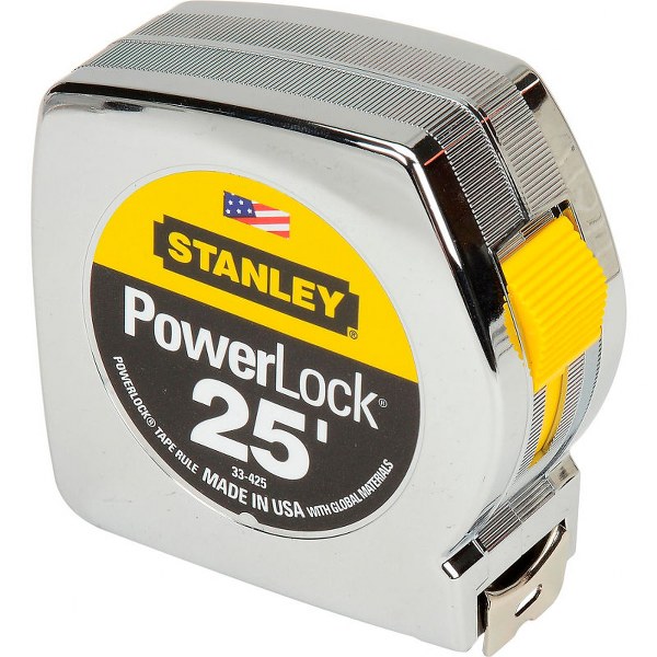 PL425 YELLOW POWERLOCK 1X25' TAPE MEASURE"