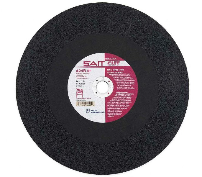 SAIT A24R 12X1/8X1 CUT WHEEL