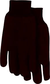 BOSS BROWN JERSEY GLOVE LARGE 6PR
