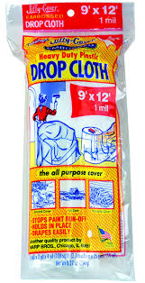 CLOTH DROP PLASTIC 2MIL 9X12FT