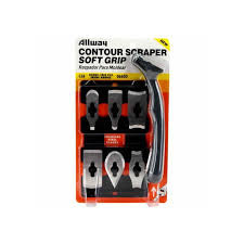 ALLWAY SOFT GRIP CONTOUR SCRAPER KIT  W/6 BLADES