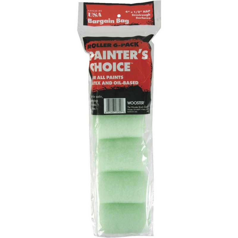 WOOSTER PAINTER CHOICE ROLLER C VR 4 6PK"