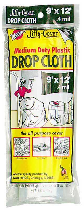 9X12 0.4MIL PLASTIC DROPCLOTH