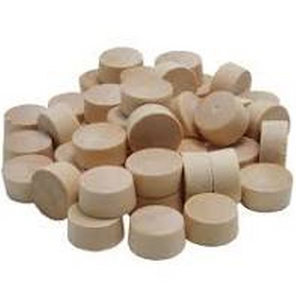 FHBJ38 BIRCH FL PLUG 3/8 50PC "