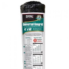 GEOGRID 4'X50' UNIVERSAL SRW BI-DIRECTIONAL WALLS TO 6'