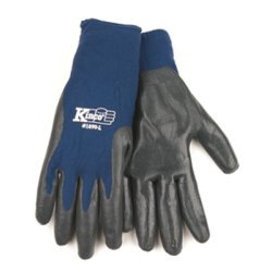 GLOVES NITRILE GRY -KNIT XL