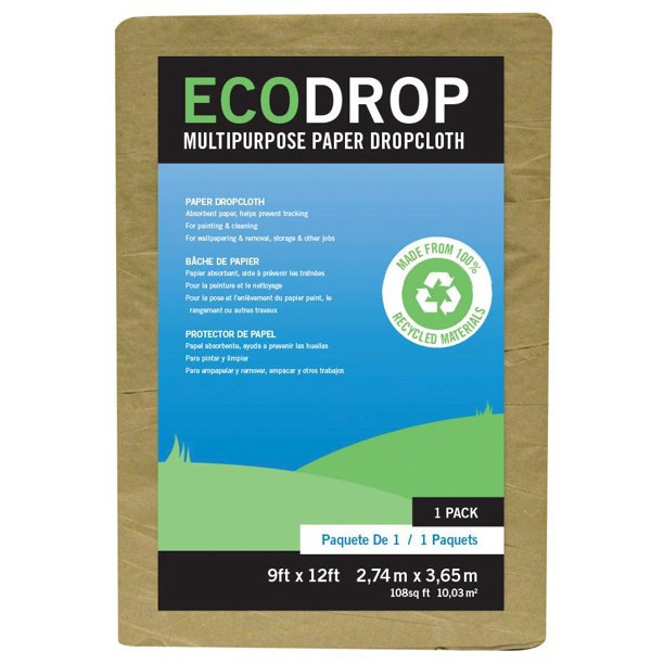 PAPER DROPCLOTH 9X12 WHITE