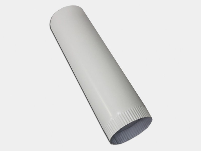 4X10 PLAIN ROUND AL LEADER- WHT ALUM                         BB