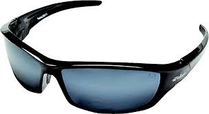 EDGE SAFETY GLASSES BLACK/SILVR SR117